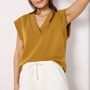 Evereve Sleek V Neck Top